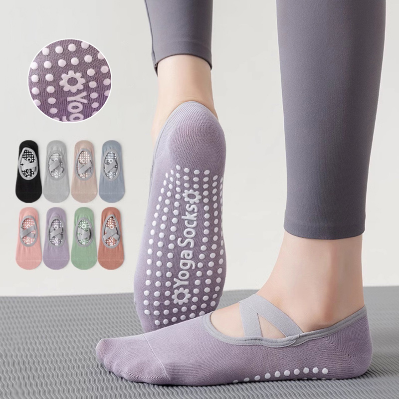 Pilate Yoga Workout - Calcetines de Yoga con parte inferior
